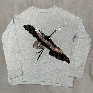 H&M Heron Sequin Knit Sweater